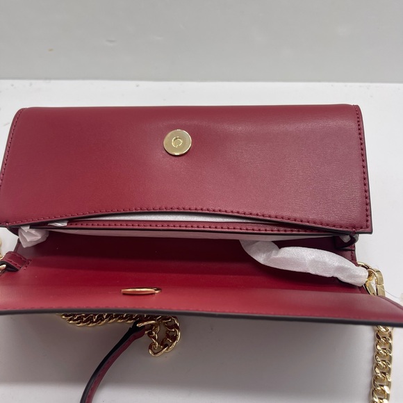 MICHAEL KORS Jet Set Md Leather Flap Clutch Crossbody Shoulder Bag Wallet
Cherry - Picture 13 of 16
